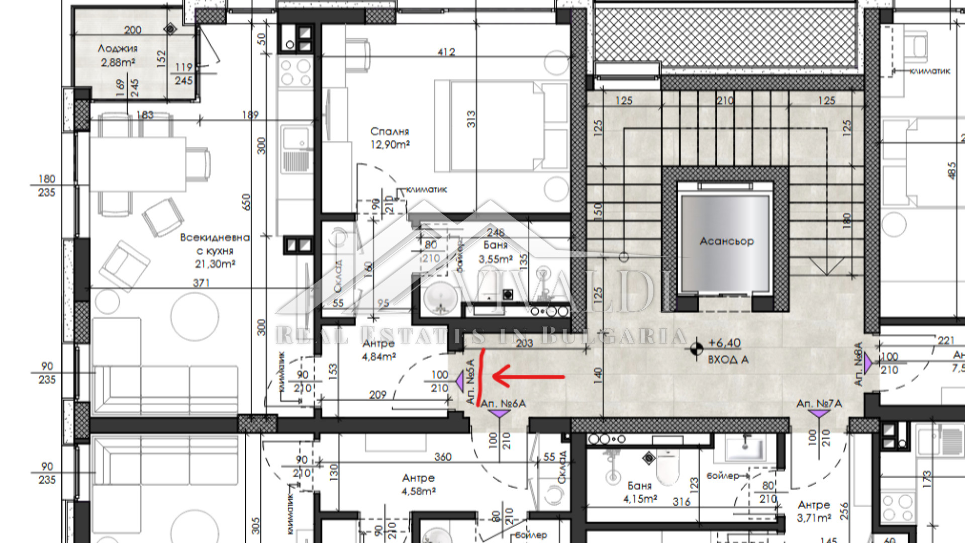 2-room apartment in a new building, Vazrazhdane sq., Varna
