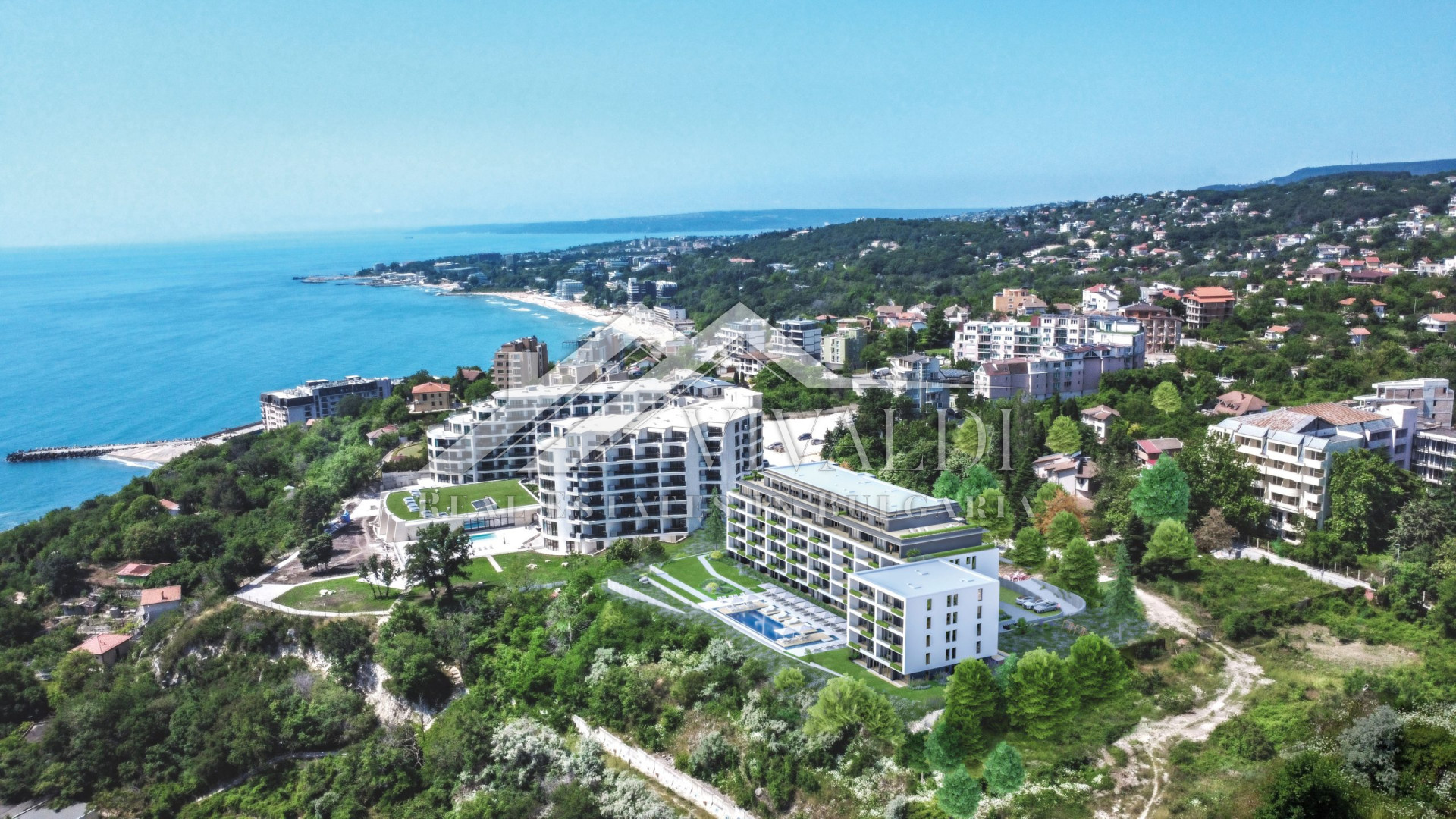 One-room apartment in a new residential complex in Chaika resort, Varna