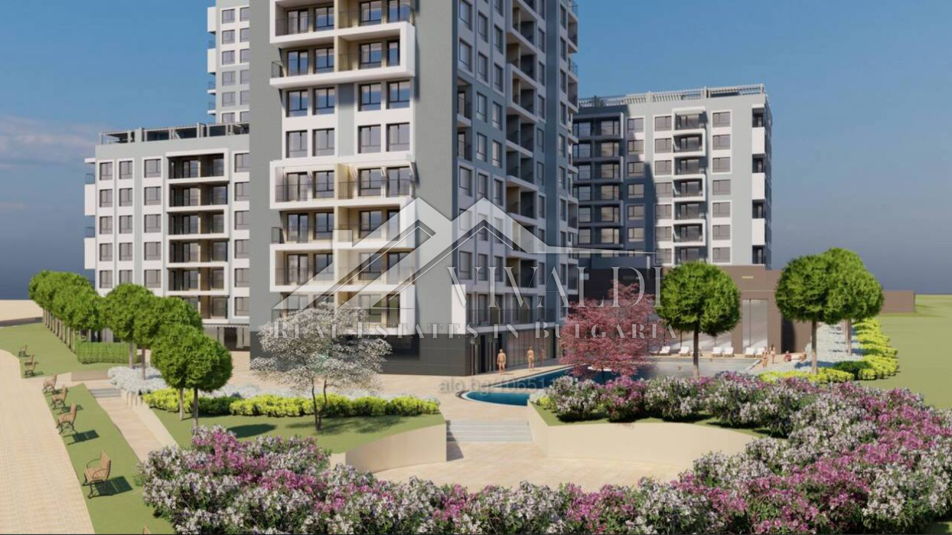 Трехкомнатная квартира в современно жилом комплексе в районе Младост, Варна