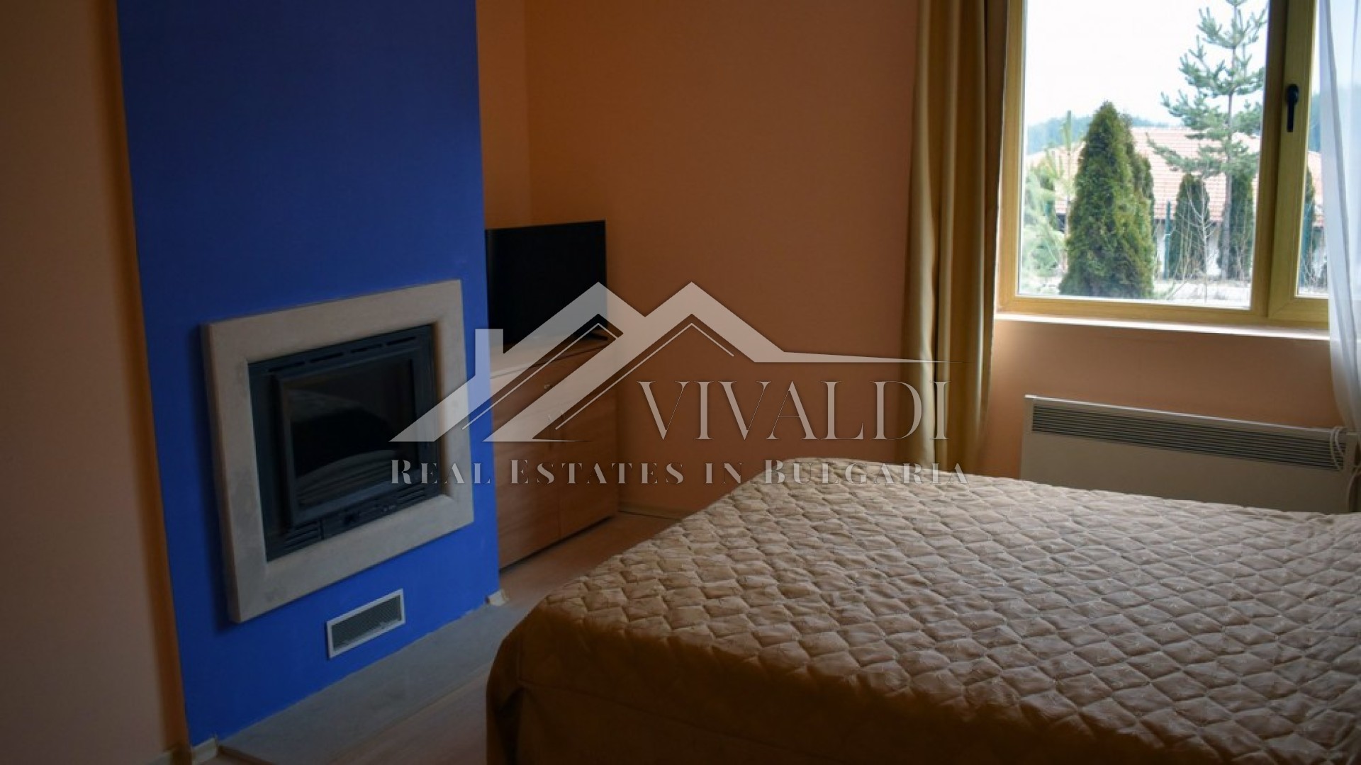 Furnished studio-apartment with fireplace in Bansko